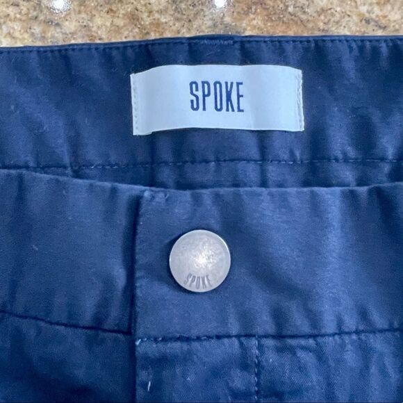 Spoke Sharps Build B navy Flat Front stretch Chinos. Size 35 - Picture 5 of 8